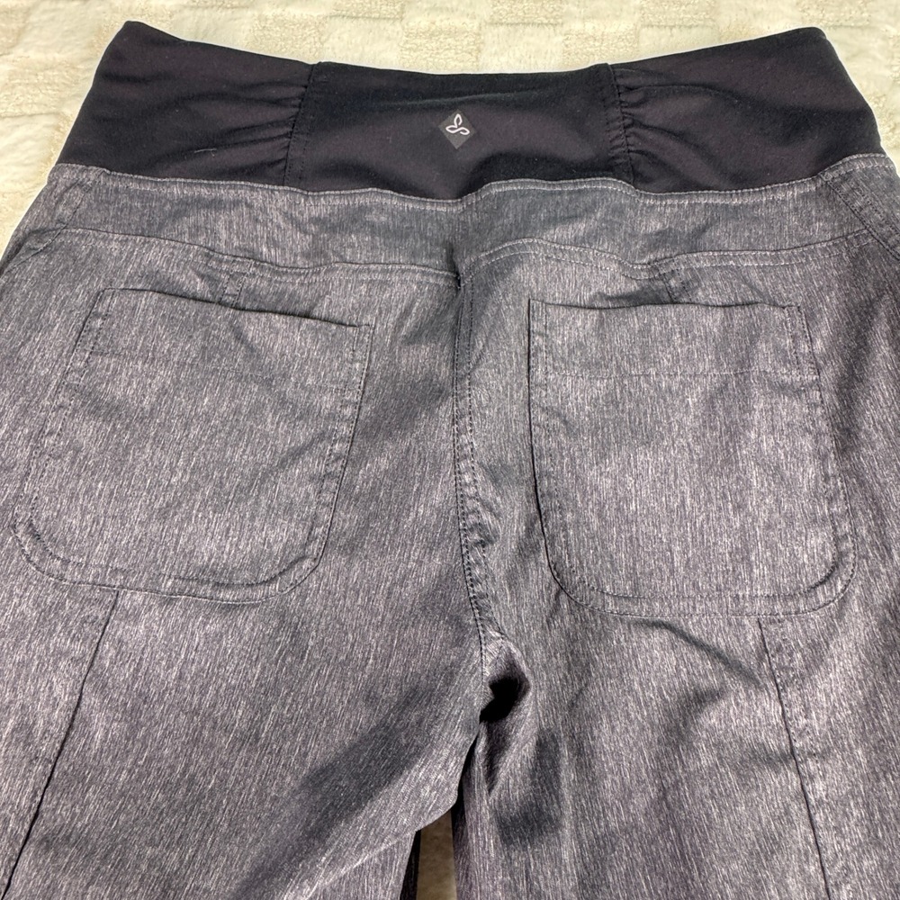 Prana Gray Wide-Leg Maternity/Active Trousers with Black Waistband - Picture 10 of 11